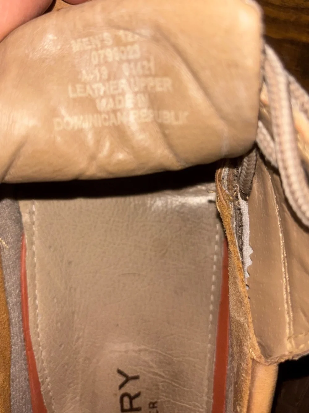 Men's Sperry Billfish Boat Shoes Like New Tan Leather 12 XW